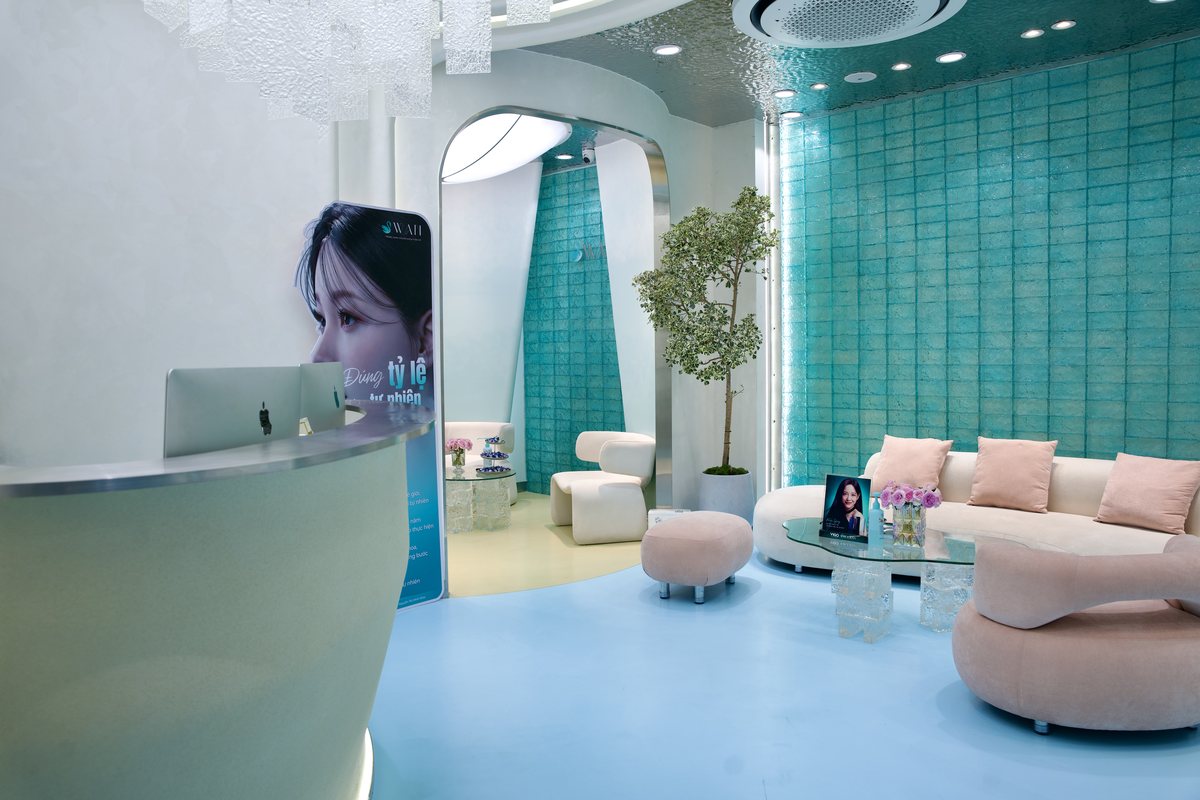 Khu ghế chờ Swan Clinic